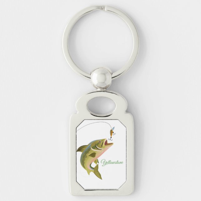 Keychain-Yellowstone Fishing Keychain (Front)