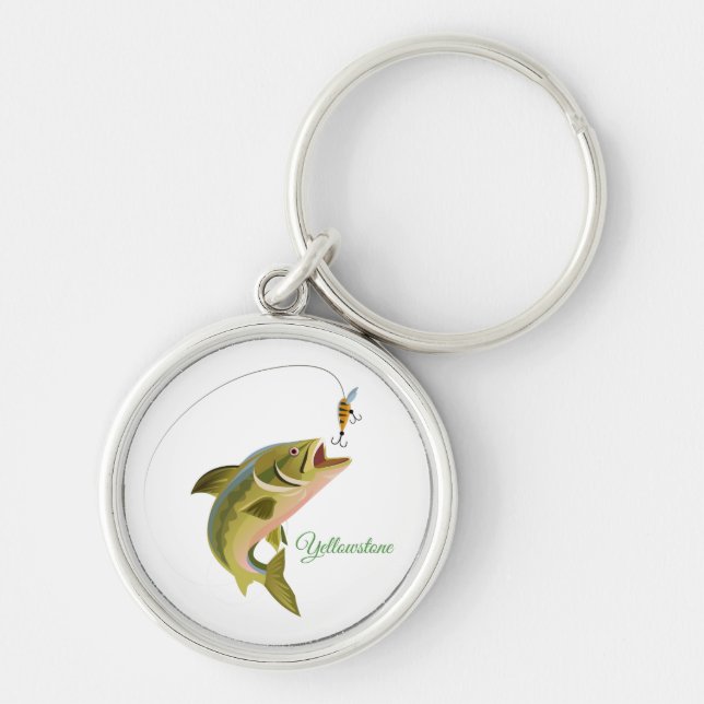 Keychain-Yellowstone Fishing Keychain (Front)