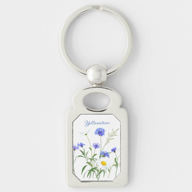 Keychain-Yellowstone Wildflowers Keychain (Front)