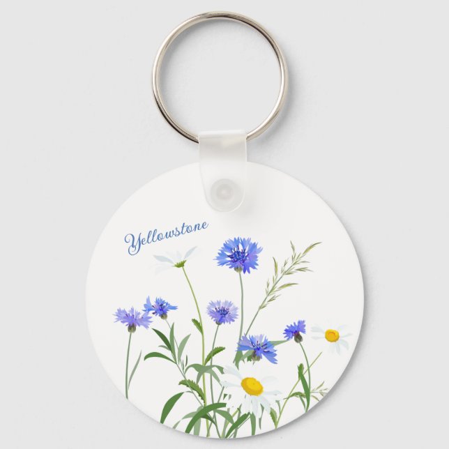 Keychain-Yellowstone Wildflowers Keychain (Front)