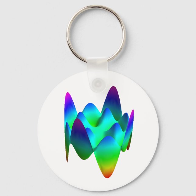 Keychain: Zernike polynomial Z(8,4) Keychain (Front)