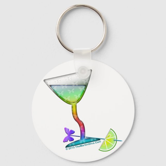 KEYCHAINS - BUTTERFLY MARTINI (Front)