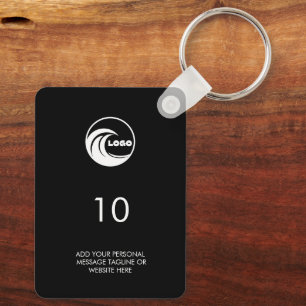 Keychains Modern Hospitality Room Number Logo