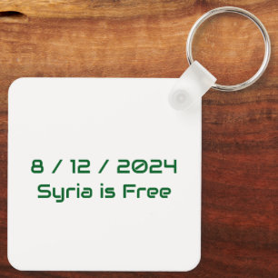  Keychains - syria map -Syrian Independen flag
