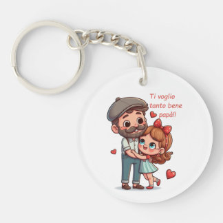 Keychains with dedication for dad.
