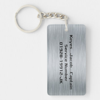 Keyes Service Number Mantra - The Flood Keychain