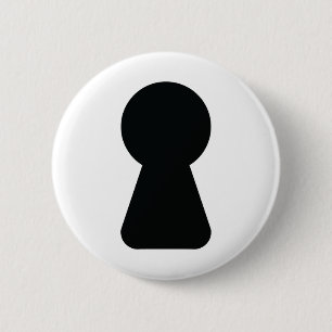 KEYHOLE 2 INCH ROUND BUTTON