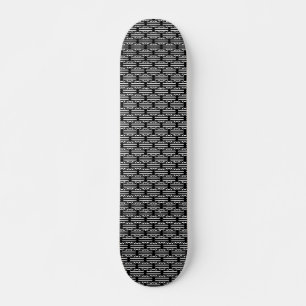 Keyhole Effect - Black and White Skateboard