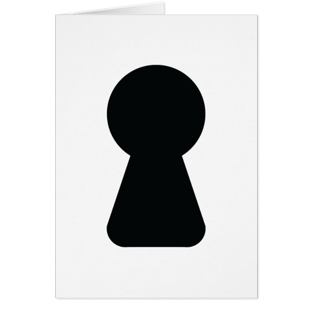 KEYHOLE GREETING CARD (Front)