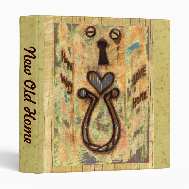 Keyhole & Heart Binder (Front/Spine)