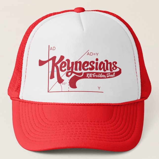 Keynesians 70's Vintage Trucker Hat (Front)
