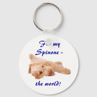 keyring - "For my Spinone - the world!".