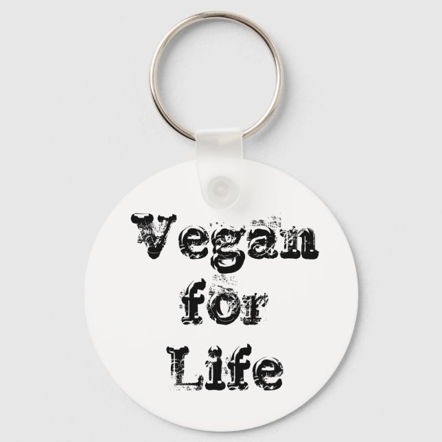 Keyring - Vegan For Life (Front)