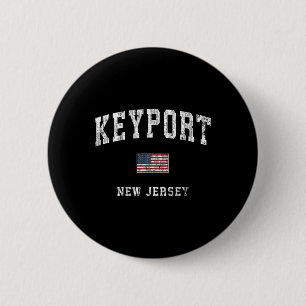 Keyrt New Jersey Nj Vintage American Flag Srts Des 2 Inch Round Button
