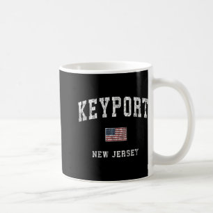 Keyrt New Jersey Nj Vintage American Flag Srts Des Coffee Mug