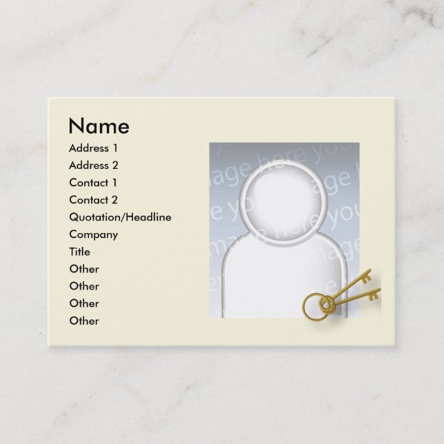 Keys - Chubby Business Card (Front)