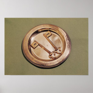 Keys of Ghent on a plate Poster