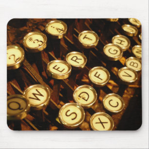 Keys on a type writer mouse pad