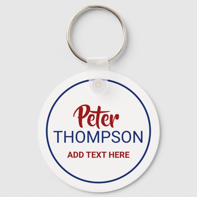 keys owner name keychain (Front)