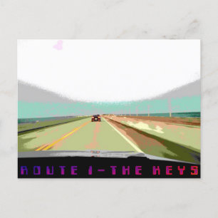 Keys Route 1 Highway, Florida Postcard