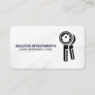 Keys to Home Logo   Real Estate Business Card