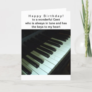 Keys to My Heart Birthday Card