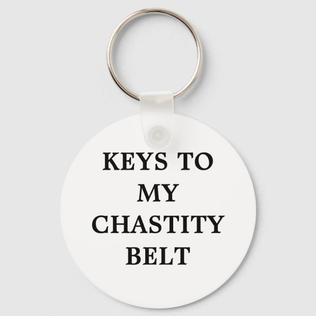 KEYS TO MYCHASTITY BELT KEYCHAIN (Front)