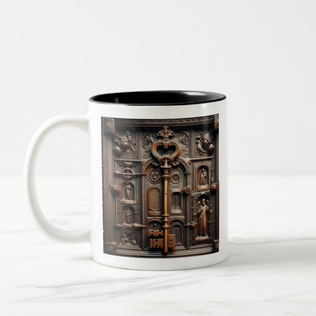 Keys Two-Tone Coffee Mug (Left)