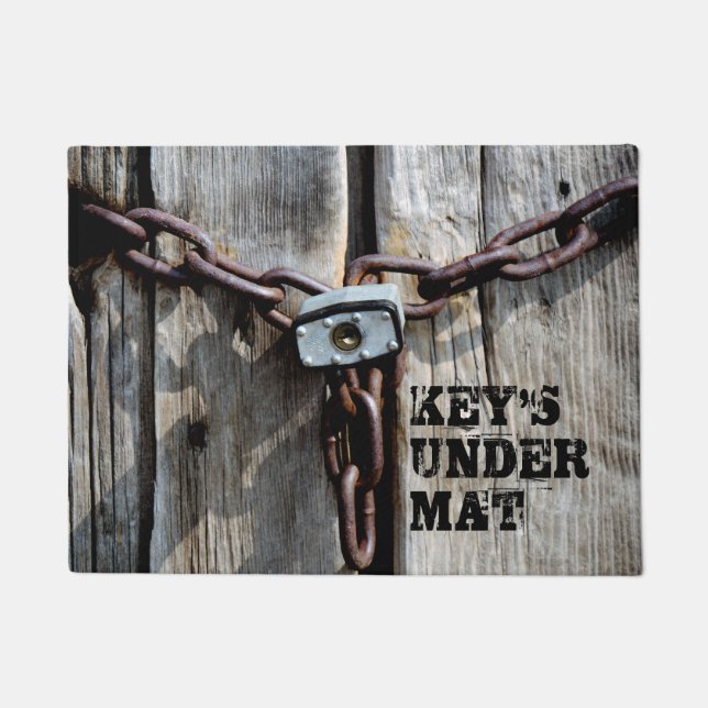 "Key's under Mat" FUN! Doormat (Front)