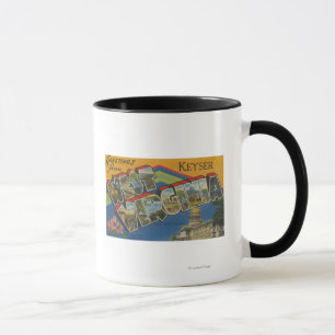 Keyser, West Virginia - Large Letter Scenes Mug