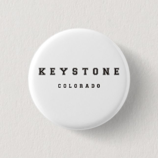 Keystone Colorado 1 Inch Round Button (Front)