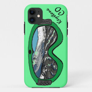 Keystone Colorado green snow goggle iphone 5 case