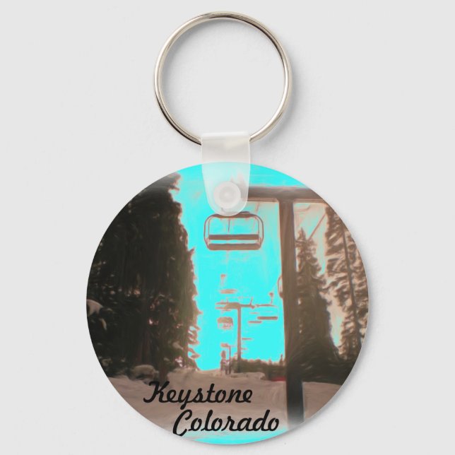 Keystone Colorado lift keychain (Front)