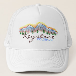 Keystone Colorado mountain scenic simple hat