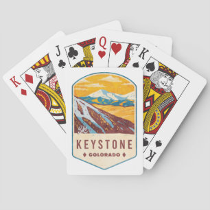 Keystone Colorado Ski Badge Playing Cards