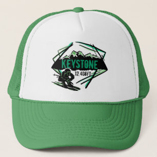 Keystone Colorado ski elevation green hat
