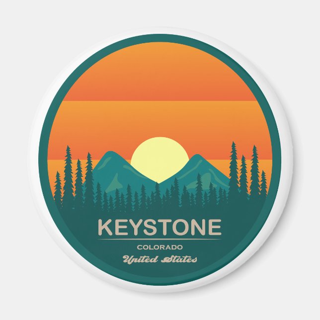 Keystone Colorado ski resort Magnet (Front)