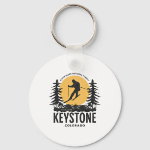 Keystone Colorado Snow Skiing Keychain