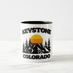 Keystone,Colorado Two-Tone Coffee Mug