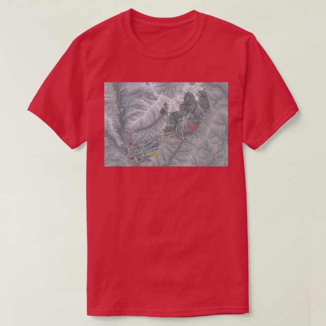 Keystone Resort Trail Map T-Shirt (Design Front)