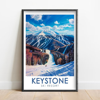 Keystone Ski Resort Art - Impression du Mont Dercu