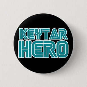 Keytar Hero Gamer wackiest best seller 2 Inch Round Button