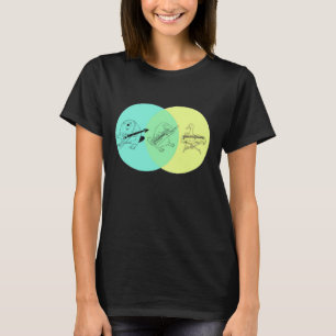 Keytar Platypus Venn Diagram  T-Shirt