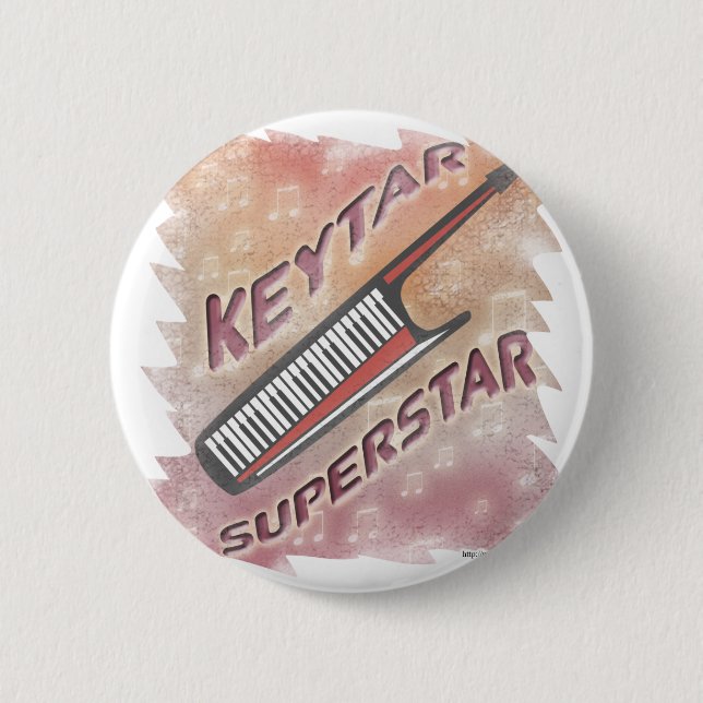 Keytar Superstar 2 Inch Round Button (Front)