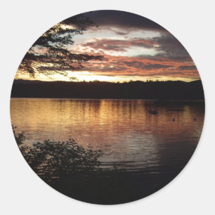 Kezar Lake, Maine Classic Round Sticker
