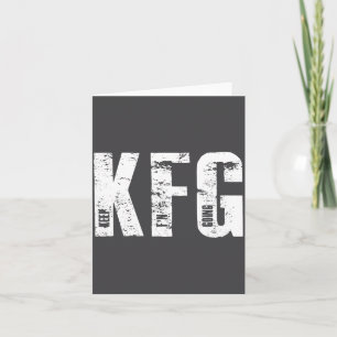 Kfg Keep F'n Going Military Style  Card