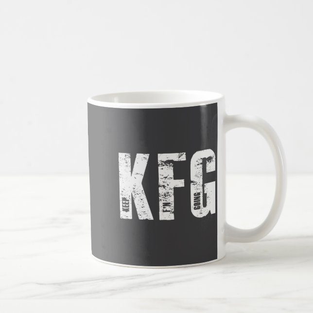 Kfg Keep F'n Going Military Style  Coffee Mug (Right)