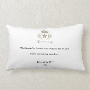 KFGK Blessed Collection Jer:17-7 Blessed Lumbar Pillow