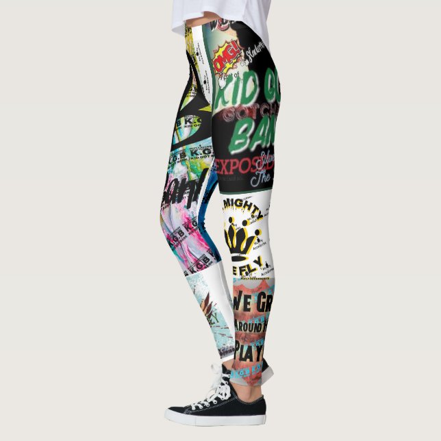 KGB We Grind Around Here She Fly Leggings  (Left)