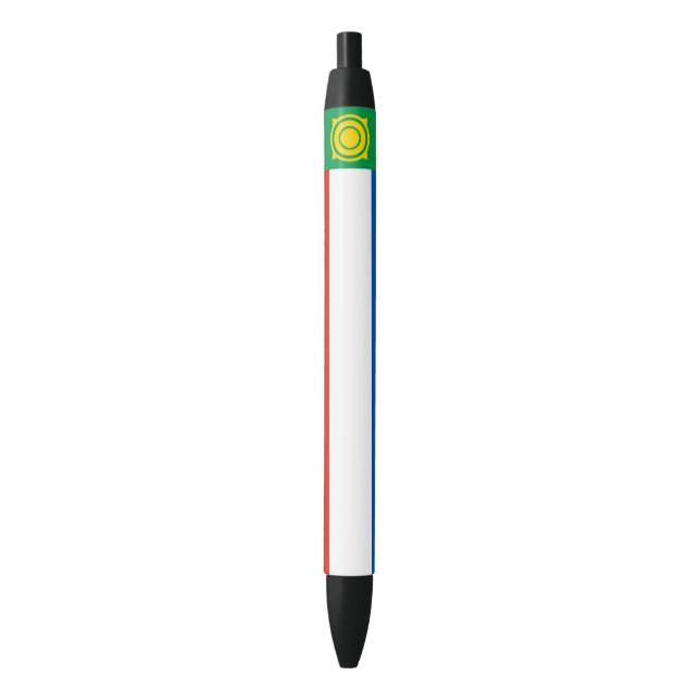 Khakassia Flag Black Ink Pen (Front Vertical)
